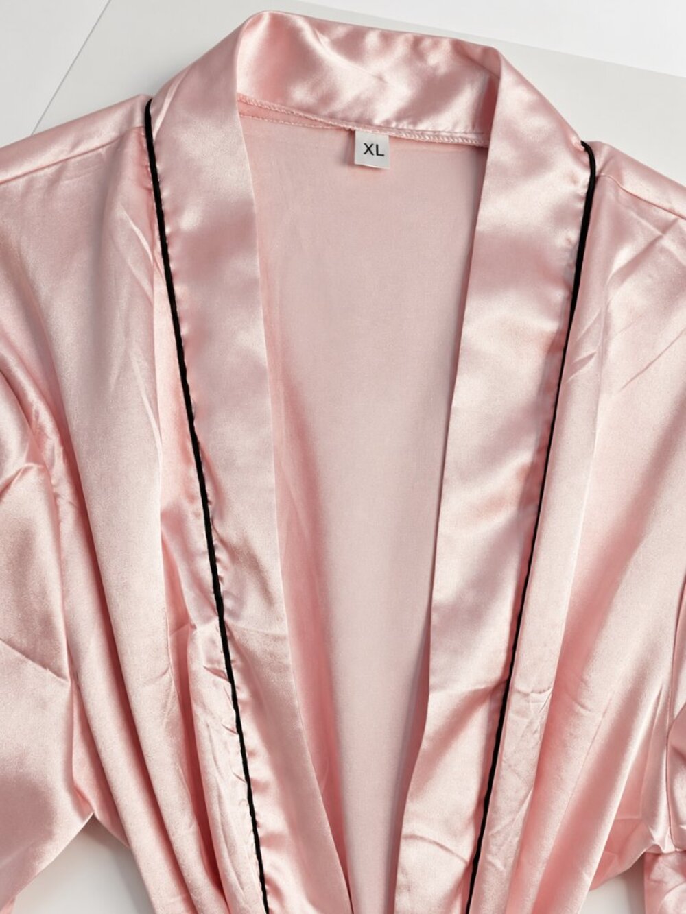 Blush Pink Satin Robe
